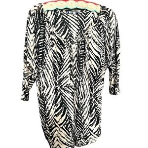 Jennifer lopez beige and black size large top